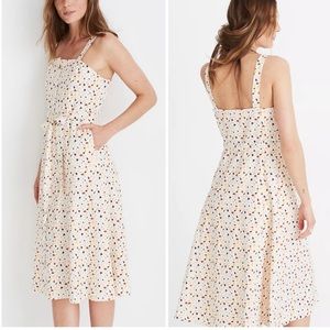 Madewell Square-Neck Tank Midi Dress in Terrazzo